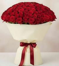Букет 101 Красная роза Милано в Вохме