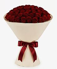 Букет 101 Бордовая роза Блэк Бакарра в Вохме