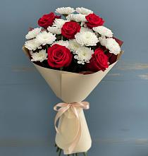Букет цветов из:  Розы и Хризантемы #REPLACE_PRED# Вохме