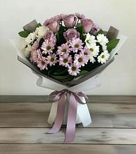 Букет цветов из:  Хризантемы и Розы в Вохме