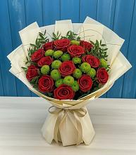 Букет цветов из:  Розы и Хризантемы в Вохме