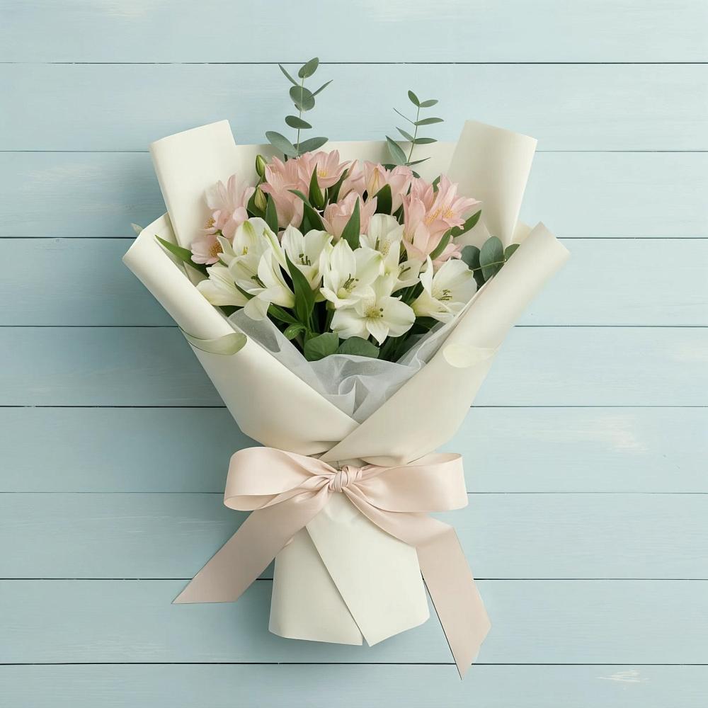 Букет цветов из: Альстромерии в Вохме